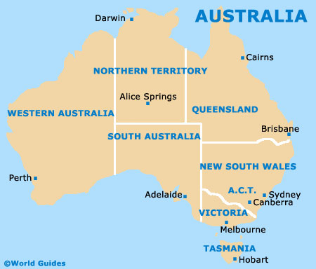 australia map